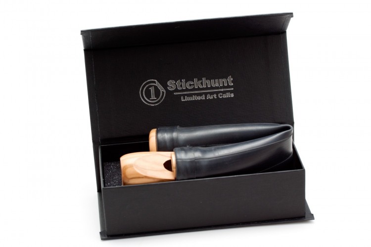 Манок пневматический на утку чирок (селезень) Stickhunt ArtCalls G.V оливковое Дерево / Чёрный