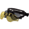 Очки-маска баллистические тактические PMX Recrution G-7800 KIT Anti-fog Прозрачные 96% Жёлтые 89% Серые 23%