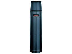 Термос для напитков THERMOS FBB-1000 BC 1L, нержавеющая сталь, клапан, крышка-чашка, Midnight Blue синий "ночное небо"