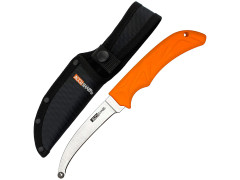 Нож AccuSharp AccuZip Skinning Knife, шкуросъемный, сталь 420, нейлоновый чехол, оранжевый