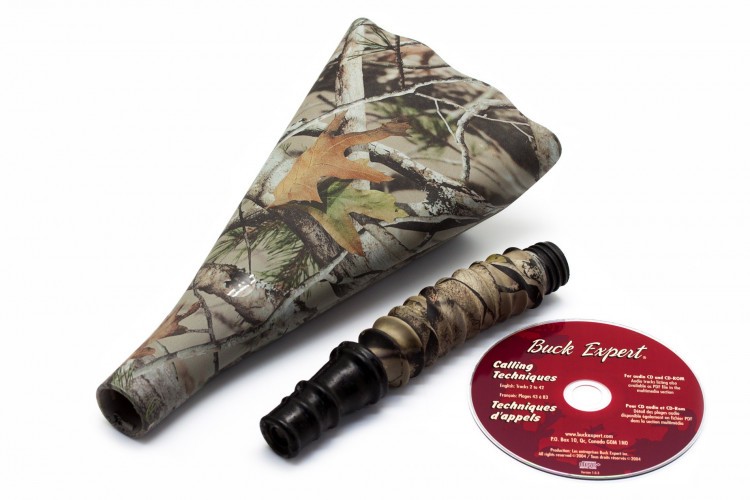 Манок духовой на лося 5в1 Buck Expert X-Trem 69XTC-T с рупором и обучающим пособием пластик Камуфляж