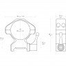 Кольца для прицела Hawke Precision QD (23017) быстросъемные D=30 мм H=13 мм на Weaver | Высокий 2 шт