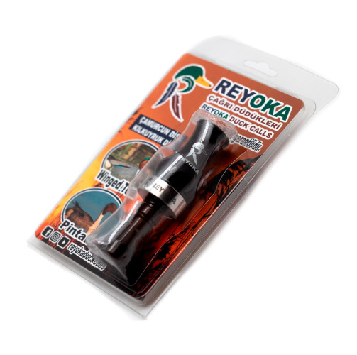 Манок духовой 2 в 1 (уточка чирок и шилохвость) Reyoka Camurcun Чёрный / Дымчатый