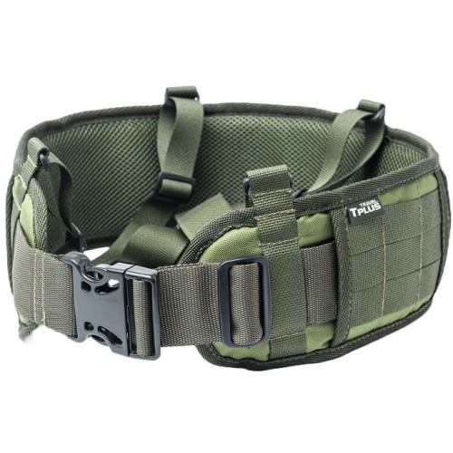 Пояс тактический RusForce TPlus (T010412) с плечевыми лямками Зелёный