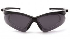 Очки баллистические стрелковые Pyramex PMXTREME SB6320STRX Anti-fog Diopter Серые 23%