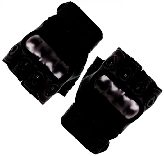 Перчатки тактические Oval Short укороченные Черный