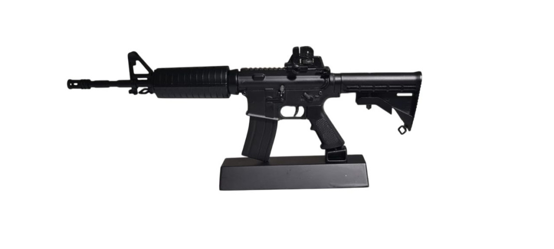 Модель сувенирная в виде оружия Microgun L M4A1 телескопический приклад стандартный прицел