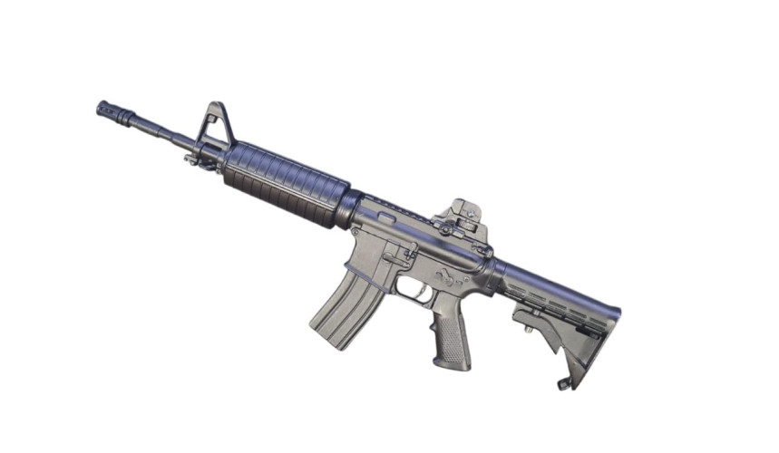 Модель сувенирная в виде оружия Microgun L M4A1 телескопический приклад стандартный прицел