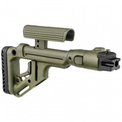 Приклад нетелескопический Fab Defense UAS-AK P для АК-47 / АК-74 с упором для щеки Хаки