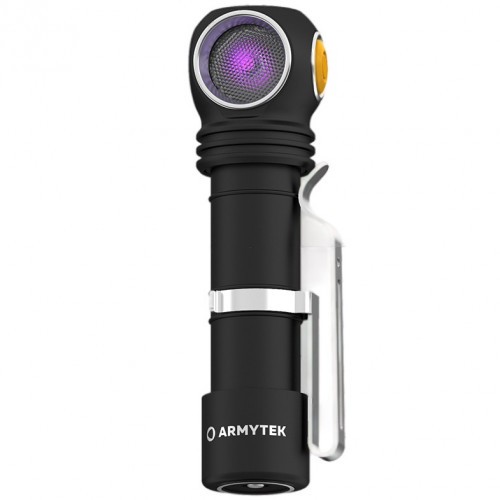 Фонарь налобный Armytek Wizard C2 WUV Magnet USB Свет - Холодный / Ультрафиолет | 1100/1595 lm 98/400