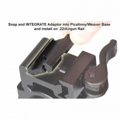 Кронштейн-переходник Leapers UTG MNT-DT2PW01 для Призмы (9-11 мм) на Weaver