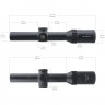 Прицел оптический Vector Optics Continental X6 1-6X24 IR SFP FP WP (SCOC-23TP) Сетка Tactical Dot