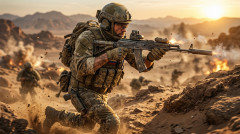 Перчатки тактические Oval полноразмерные Хаки