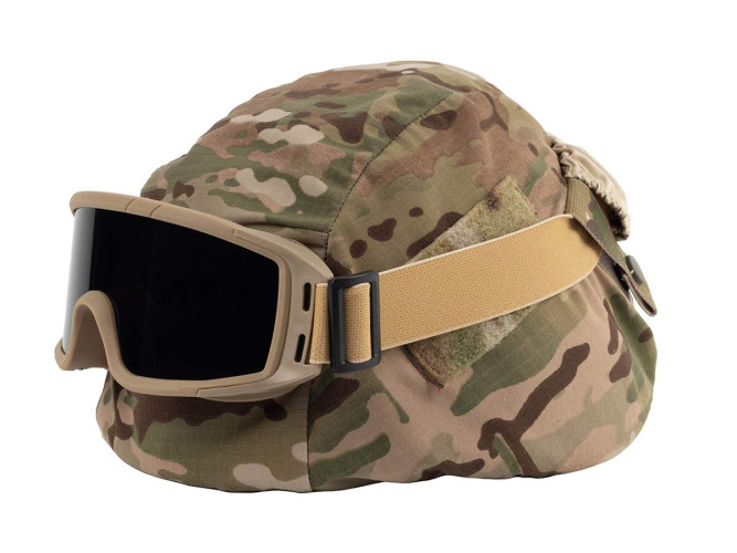 Очки-маска баллистические тактические ShotTime Puma, защитная, оправа хаки, линза: прозрачная, желтая, серая, чехол