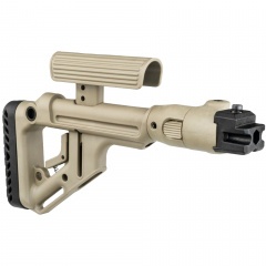 Приклад нетелескопический Fab Defense UAS-AK P для АК-47 / АК-74 с упором для щеки Койот