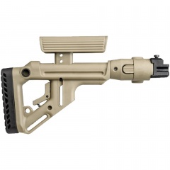 Приклад нетелескопический Fab Defense UAS-AK P для АК-47 / АК-74 с упором для щеки Койот