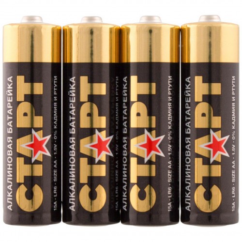 Батарейки алкалиновые Старт LR6-SH4 Тип LR6 (AA) 1.5V 4 шт