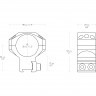 Кольца для прицела Hawke Tactical (24107) D=30 мм H=17 мм на Призму (9-11 мм) 2 шт | Высокий 2 шт