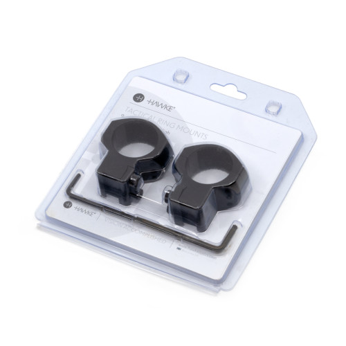 Кольца для прицела Hawke Tactical (24107) D=30 мм H=17 мм на Призму (9-11 мм) 2 шт | Высокий 2 шт