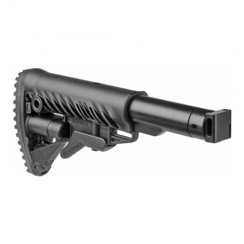 Приклад телескопический Fab Defense M4-SAIGA для АК-74М / АК-100-Й / Сайга Чёрный