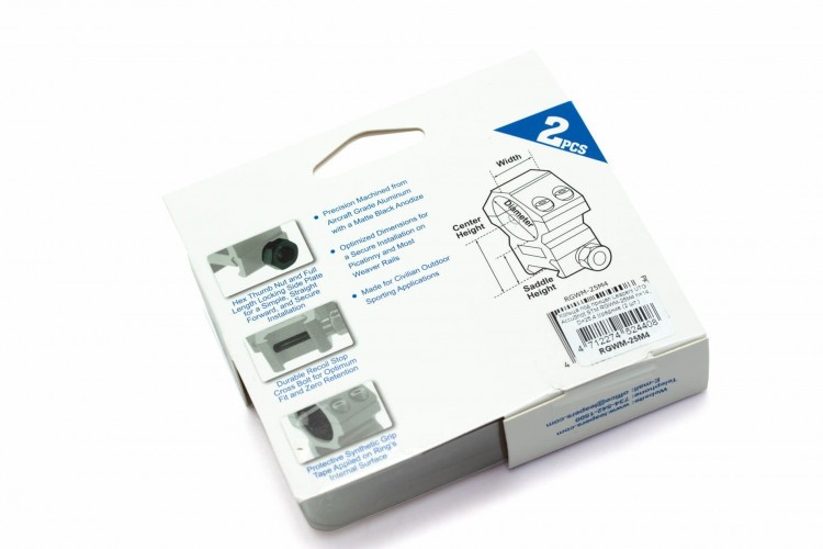 Кольца для прицела Leapers UTG Accushot (RGWM-25M4) D=25.4 мм H=14 мм на Weaver | Средний