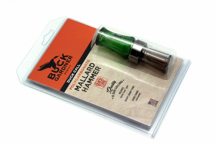 Манок духовой на утку крякву Buck Gardner Mallard Hammer Big Barrel MH-CG-S Зелёный / Дымчатый