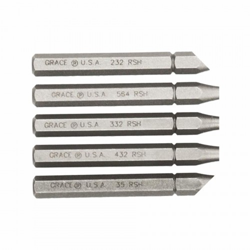 Выколотки Grace USA (GR-RSH-5) для выколачивания штифтов с держателями штифтов Сталь 5 шт
