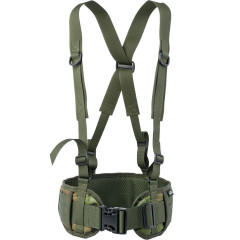 Пояс тактический RusForce TPlus (T010411) с плечевыми лямками Мультикам (Зелёный)