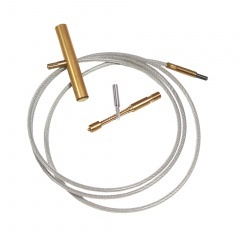 Шомпол гибкий Ballistol 23265 универсальный с адаптером для .17 - 12 калибра L=80 см