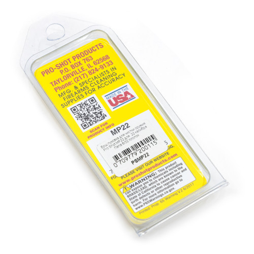 Ерш пуховка для чистки оружия Pro Shot MP22 для .22 калибра Папа 8/32 Хлопок