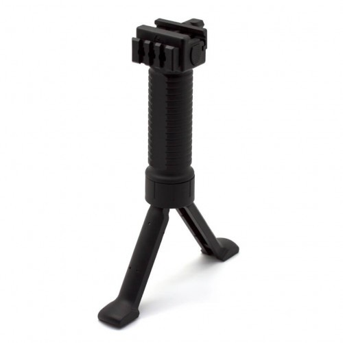 Рукоять-сошка тактическая Стикхант RUK-1 для оружия на планку Picatinny Черный