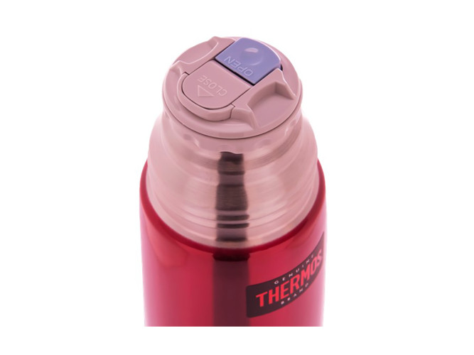 Термос для напитков THERMOS FBB-500 Red 0.5L, нержавеющая сталь, клапан, крышка-чашка, красный