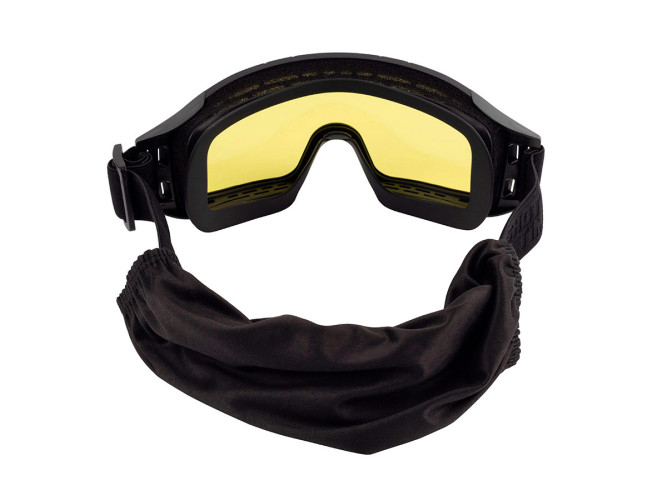 Очки-маска баллистические тактические ShotTime Puma, защитная, оправа чёрная, линза жёлтая
