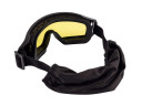 Очки-маска баллистические тактические ShotTime Puma, защитная, оправа чёрная, линза жёлтая