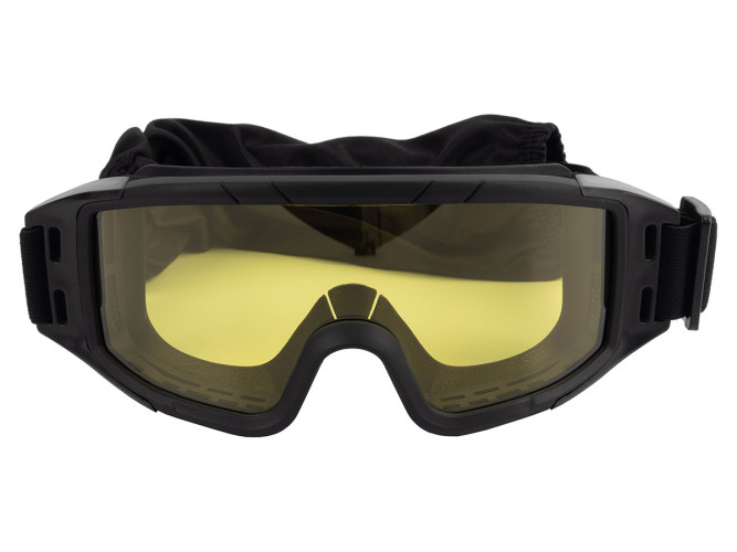 Очки-маска баллистические тактические ShotTime Puma, защитная, оправа чёрная, линза жёлтая