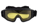 Очки-маска баллистические тактические ShotTime Puma, защитная, оправа чёрная, линза жёлтая
