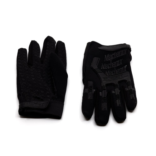 Перчатки тактические Outdoor Gloves Adventure полноразмерные прорезиненные Чёрный