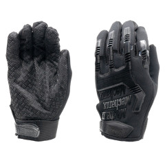 Перчатки тактические Outdoor Gloves Adventure полноразмерные прорезиненные Чёрный
