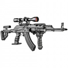 Приклад нетелескопический Fab Defense UAS-AKMS P для АКМС с упором для щеки Чёрный