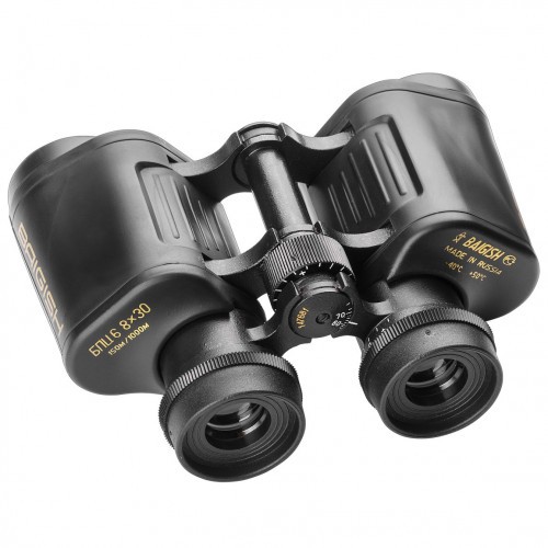 Бинокль КОМЗ БПЦ6 8х30 Porro | BaK-4 Чёрный