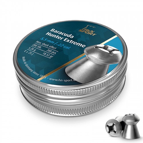 Пульки для пневматики HN Baracuda Hunter Extreme Полусферические 5.5 мм 1.2 г (200 шт)