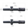 Прицел оптический Vector Optics Continental X6 1-6X28 IR FFP FP WP (SCFF-31) Сетка BDC & Wind