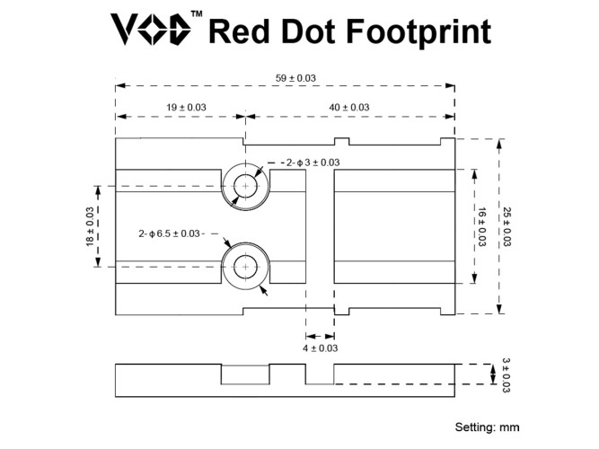 Прицел коллиматорный Vector Optics Frenzy Plus 1x18x22 GenII Закрытый DOT 3 MOA