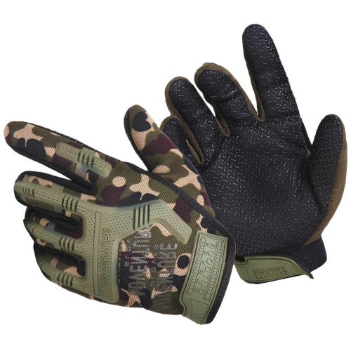 Перчатки тактические Outdoor Gloves Adventure полноразмерные прорезиненные Мультикам
