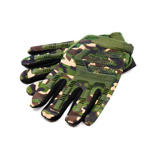 Перчатки тактические Outdoor Gloves Adventure полноразмерные прорезиненные Мультикам