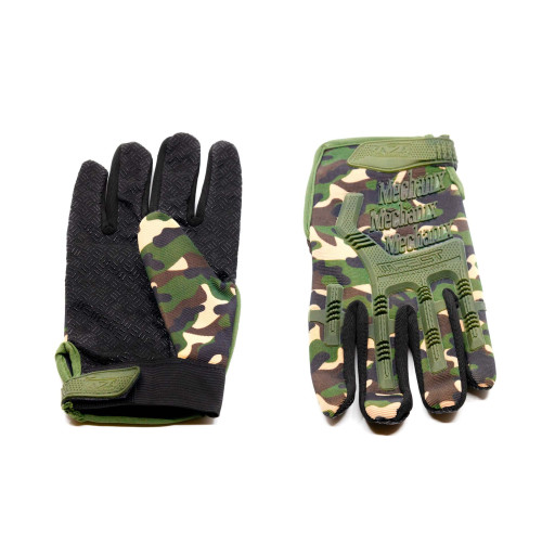 Перчатки тактические Outdoor Gloves Adventure полноразмерные прорезиненные Мультикам