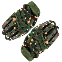 Перчатки тактические Outdoor Gloves Adventure полноразмерные прорезиненные Мультикам