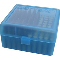 Кейс MTM Case-Gard RS-100-24 для хранения 100 патронов до .223 калибра Синий (Прозрачный)
