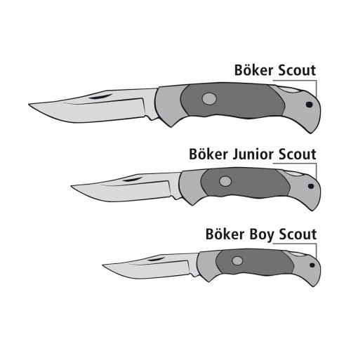 Нож складной Boker Solingen Scout Cronidur 112013 клинок 8 см Коричневый