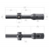 Прицел оптический Vector Optics Continental X8 1-8X24 IR FFP FP WP (SCOC-T37P) Сетка BDC